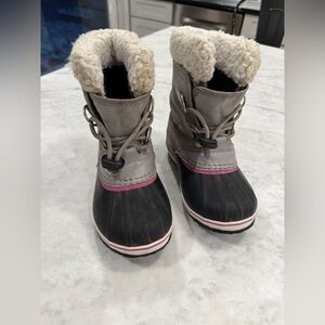 Girl Sorel Snow Boots, Size 12